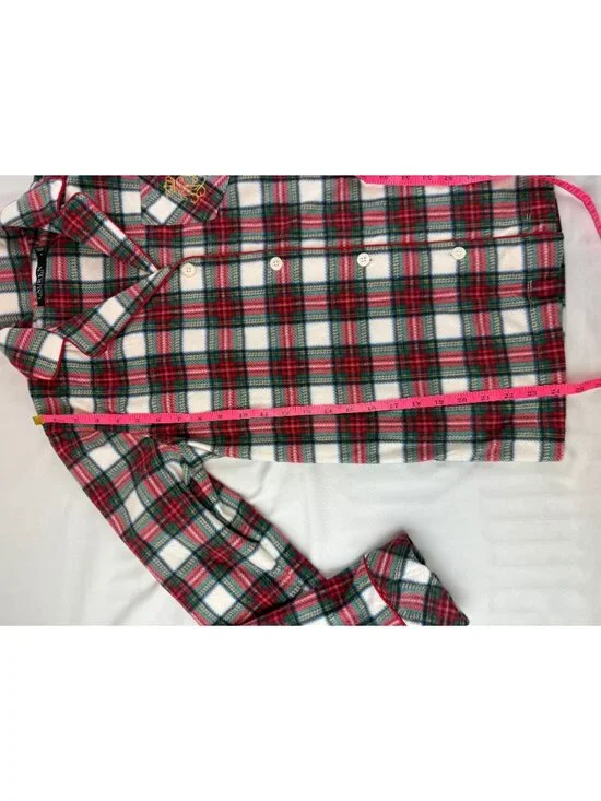 NWT Lauren Ralph Lauren Long Sleeve Notch Collar Long Pant Pajama Set Size Small - Picture 14 of 16